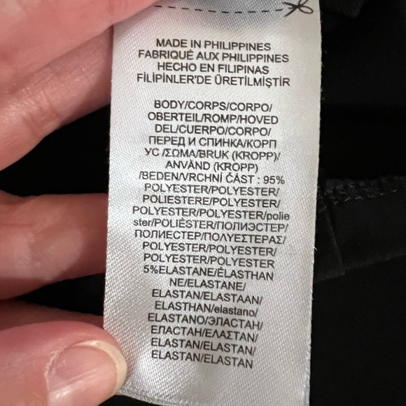 Lauren Ralph Lauren Modest Flutter Sleeve Knee Length Black Dress Size 6 - Picture 5 of 7